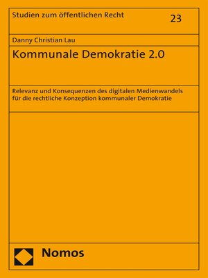 cover image of Kommunale Demokratie 2.0